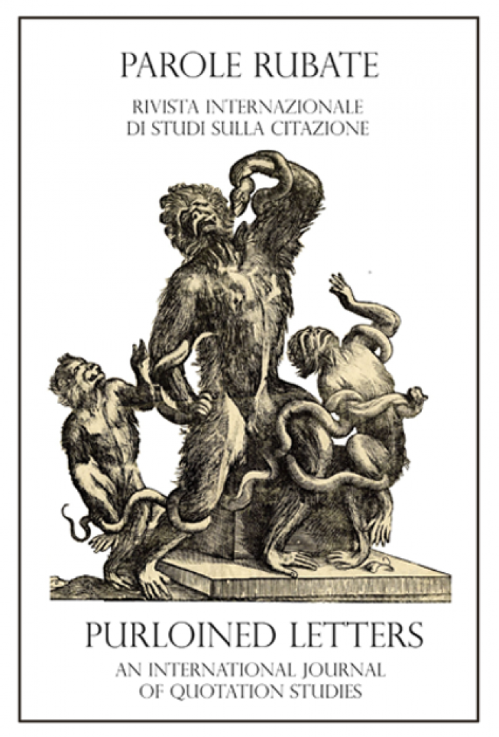 <p>“Alessandro Tassoni e i <i>Politicorum libri</i> di Justus Lipsius: citazione e contestazione”, <i>Parole rubate,</i> 24, 171-193</p>